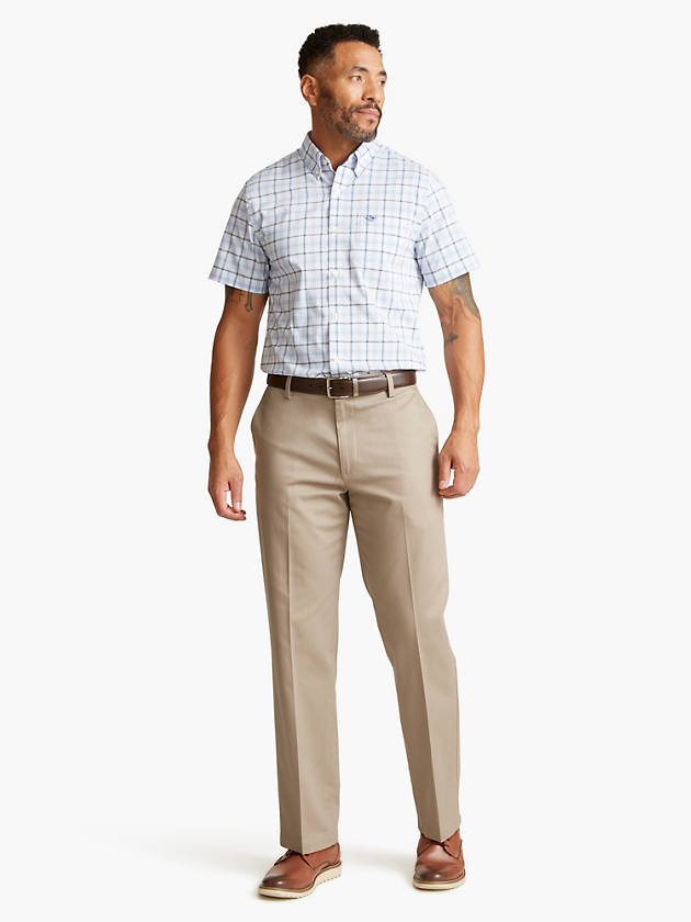 dockers classic fit flat front